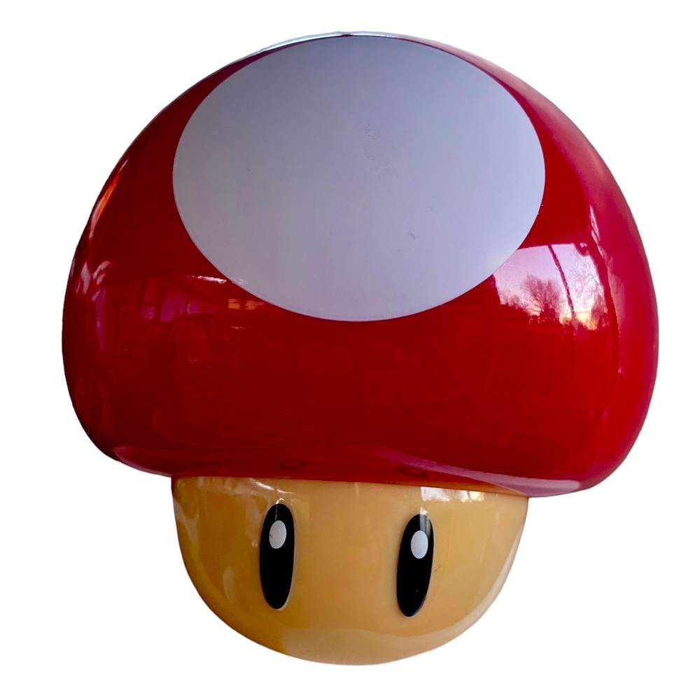 Super Mario Bros Mushroom Light with Sound Night Mood Light Up Figure Decor Lamp